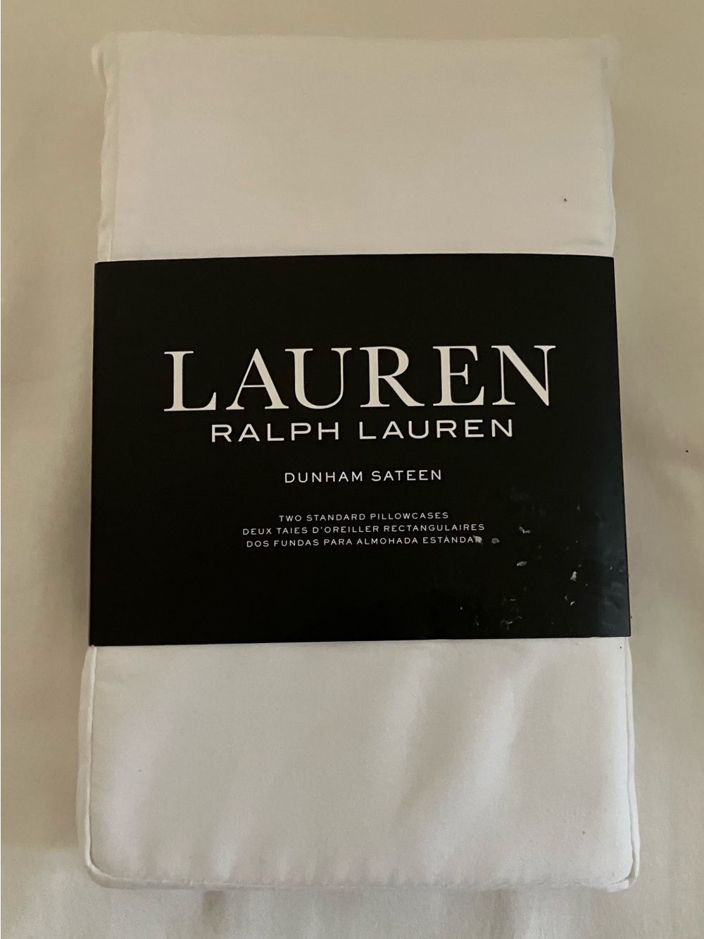 Ralph Lauren - White Dunham Sateen Pillowcases NWT